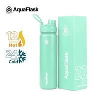 AquaFlask 22oz Mint Gelato Wide Mouth with Spout Lid Vacuum Insulated Drinking Water Aqua Flask