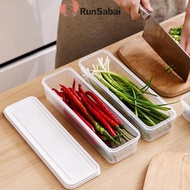 RunSabai 1Pcs Fresh Box Pasta Noodle Plastic Food Preservation Sealed Box Kitchen Supplies Rectangle