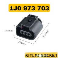 VW304 1j0973703/8K0973703   3pin Volkswagen1.4t golf/scirroco/jetta camshaft sensor socket waterproo