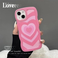 Casing Samsung Galaxy J4 J6 Plus J7 J2 Pro J7 Prime A7 2018 Phone Case Love heart Wavy Edge Soft Clear Cover