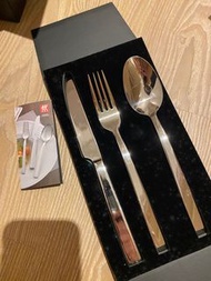 德國 雙人牌 道具組 三件組 刀叉 叉子 湯匙