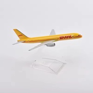 16cm B757 DHL cargo aircraft Airplane Model Diecast Metal 1/400 Scale Planes Toy Plane For Children