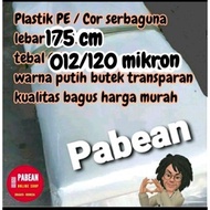 Pabean Plastic PE cast mattress width 175cm thickness 120 microns sold ROLL (25 meters) white butek 