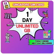 J Travel【 Singapore SIM Card 1 Day 】【🔥1 Day UNLIMITED CHEAP PRICE 】Singapore Travel SIM Card 新加坡SIM卡