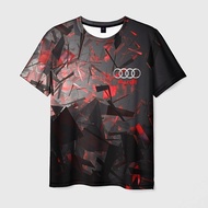 Men's 3D Printing Short Sleeve T-Shirt Audi Sport T-Shirt