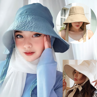 Lagi Virall Topi Bucket Wide Wanita Korean Style Termurah Terlaris - Topi Bucket Wanita Berkualitas Import - Topi Wide Bucket Hat Tali Panjang - Topi Bucket Viral Kekinian - Topi Bucket Polos - Topi Bukcet Wanita Dewasa - COD Bayar Ditempat