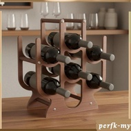 [PerfkMY] 7-Bottle Beverage Rack Freestanding 7 Bottle Beverage Rack Refined Household
