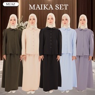 MAIKA SET CAUSAL MUSLIMAH | KAIN PREMIUM SCUBA PLAIN