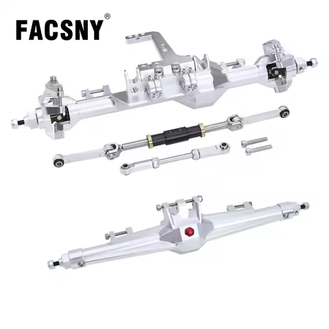 H10 CNC Aluminum Front Rear Straight Axle Set Complete Axles For 1/10 RC Crawler Car Vanquish H10 Op