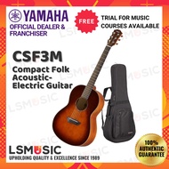 Yamaha CSF3M Compact Folk Solid 40" Acoustic Electric Guitar TBS (Tobaco Brown Sunburst) CSF 3M / CS F3M