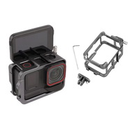 กรงกรอบโลหะสำหรับ Insta360 Ace Pro 2 /Ace Pro/ace เคสทนทานป้องกันพร้อมอุปกรณ์กรอบกล้องติดตั้งรองเท้า