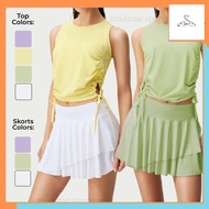 MSW sports outfit – Ruelle Padel Series – Outer Muscle Tanktop and Tennis Skort Padel Women's Sports