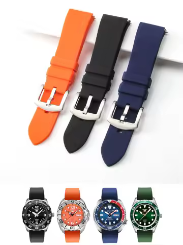 Soft Breathable Comfortable Watch Strap for Casio Seiko Breitling Citizen Longines Waterproof Sports