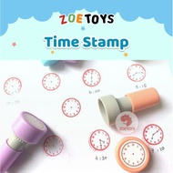 Zoetoys Time Stamp | Children's Time Watch Stamp | Cute Stamp Ink | Educational Toys | Hampers Gifts