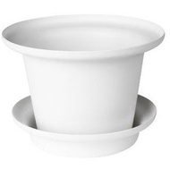 IKEA Omtanksam Plant Pot With Saucer