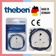 THEBE PLUG IN TIMER Socket 13A 24 Hours Segment GERMANY