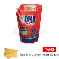 Nước giặt OMO Matic cửa trên túi 3.9kg Tặng 1 khăn lông 25x40cm