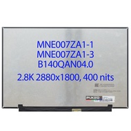 14.0"inch Laptop lcd Screen MNE007ZA1-1 MNE007ZA1-3 B140QAN04.0 for Lenovo ideapad 5 Pro-14ITL6 2880