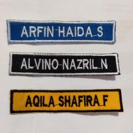 NOVA 02 422 Computer Custom Embroidered Name Bet 1.8x8.5cm Neat Stitching for Retail Uniforms