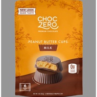 Choczero Milk Chocolate Peanut Butter Cups - SUGAR FREE, KETO DIET, 3 oz