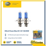 Hella Bohlam Mobil H4 12V 100/90W 5000K Power Bleu Rally