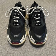 巴黎世家Balenciaga Triple S 黑色老爹鞋 歐碼37