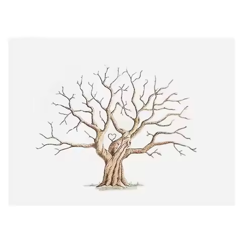 Fingerprint Tree Canvas Event Decorative Fingerprint Tree Guestbook Alternative Canvas Wedding Guest