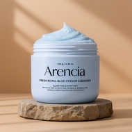K-Beauty Arencia Fresh Royal Blue Hyssop Cleanser Tteok Soap 120g | 5M Sold – Deep Pore Cleansing – 