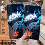 HP Xiaomi Redmi 7 Case - Xiaomi Redmi 7 Gojo Satoru Motif Phone Case - Phone Silicone - Redmi 7 Phon