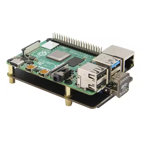 Geekbord X862 V2.0 M.2 NGFF SATA SSD Expansion Board for Raspberry Pi 4, USB 3.1, Key-B 2280 SSD Sup