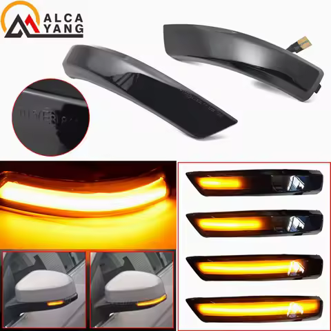 Amber LED Dynamic Turn Signal Side Marker Sequtntial Light Indicator Lamp For Ford Focus 2 MK2 Focus