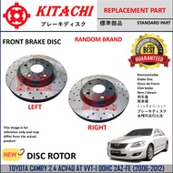 KITACHI / (RANDOM BRAND) - FRONT BRAKE DISC ROTOR - TOYOTA CAMRY 2.4 ACV40 AT VVT-I DOHC 2AZ-FE (200