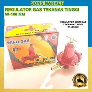 REGULATOR WINN GAS W 106 NM TABUNG 50Kg TEKANAN TINGGI ORIGINAL