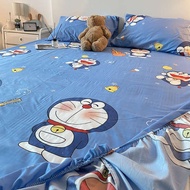 cadar single cadar queen with comforter Cadar tikar kartun Doraemon gaya Jepun, cadar katil, pelindu