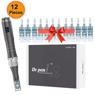 Dr Pen M8 wireless derma pen with 12PCS Dr pen M8 micro Cartridge 12/24/36/42/R-nano Use for Derma P