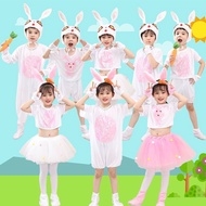 A Children's Animal Costume Bunny Performance Costume Bunny Performance Costume Toddler Little White