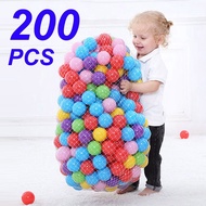 200Pcs Baby Ocean Balls Water Pool Ocean Wave Ball Kids Swim Pit with Basketball Play House Outdoors