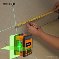 Cross Line Laser Level 2 Lines Green Laser Level Instrument for Carpentry Tiling DOND