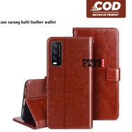 VIVO Y20 VIVO Y20S VIVO Y12S LEATHER FLIP CASE WALLET VIVO Y20 VIVO Y20S VIVO Y12S SBK