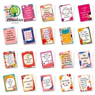ZILUOLAN 50Pcs Inspirational Cards, with Inspirational Quote Kraft Paper Uplifting Positive Affirmat