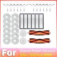 For Xiaomi Robot Vacuum S10+ / S10 Plus Accessories  Main Side Brush Hepa Filter Mop Rag Cloth Spare Parts
