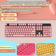 104 shot Color Double translucent Keycaps Mechanical Keyboard Universal Keycap ABS Keyboard Mechanic