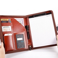 A a4 Multifunctional Folder Board Folder Briefcase Leather Storage Folder Office Supplies Contract P