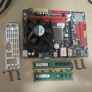 Intel core 2 duo + 2GB DDR2 RAM +biostar G31 motherboard full set
