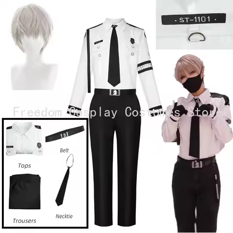 Xavier Cosplay Costume Game Love and Deepspace Wig Suit Handsome Uniform Halloween Carnival Suit Fan