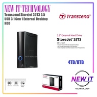 Transcend Storejet 35T3 3.5 USB 3.1 Gen 1 Desktop PC Laptop External Hard Drive EXT HDD 4TB / 8TB(TS