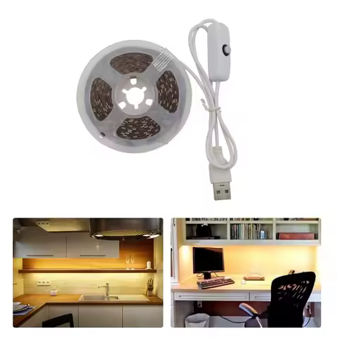 WD301C 5V USB LED Strip Lights 2835 Tape Diode LED Neon Night Light With Switch for Room TV