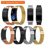 Compatible For Samsung Gear Fit2/Gear Fit 2 PRO Straps Lock Stainless Steel Milanese Loop Metal Repl