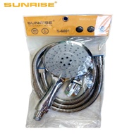 SUNRISE SHOWER HEAD SET , STAINLESS HOSE ADJUSTABLE SHOWER HEAD