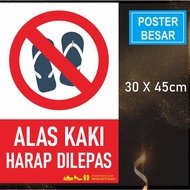 No-Wearing Sandals Shoe/ Size 30x45cm - POSTER